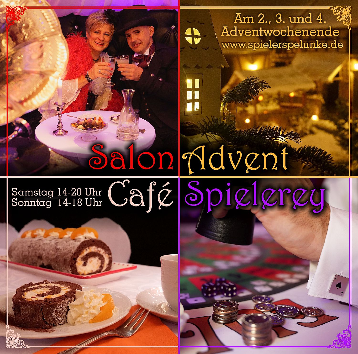 Salon Advent Café Spielerey in der Spielerspelunke an der Leuchtenburg